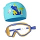 thumbnail image 3 of Gorro de natación Gafas de natación para niños, Gafas de natación Resistentes a la visión Amplia, Gafas de natación sin Fugas, Gafas de natación para Azul amarillo, 3 of 5