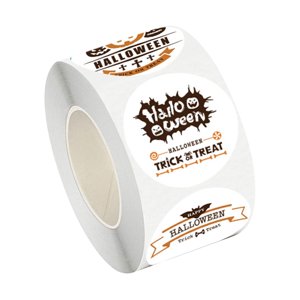 Bothyi - 500 Uds Pegatinas Redondas De Halloween Caja Autoadhesiva Pegatina Para Niños De Vacaciones