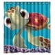 thumbnail image 1 of Cortina de ducha con diseño de Nemo Squirt, juego de cortinas de baño con ganchos, tamaño 66 x 72 pulgadas, 1 of 3