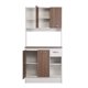 thumbnail image 2 of Kit Cocina Sofia 4 Puertas 1 Cajón Nogal - Blanco, 2 of 15