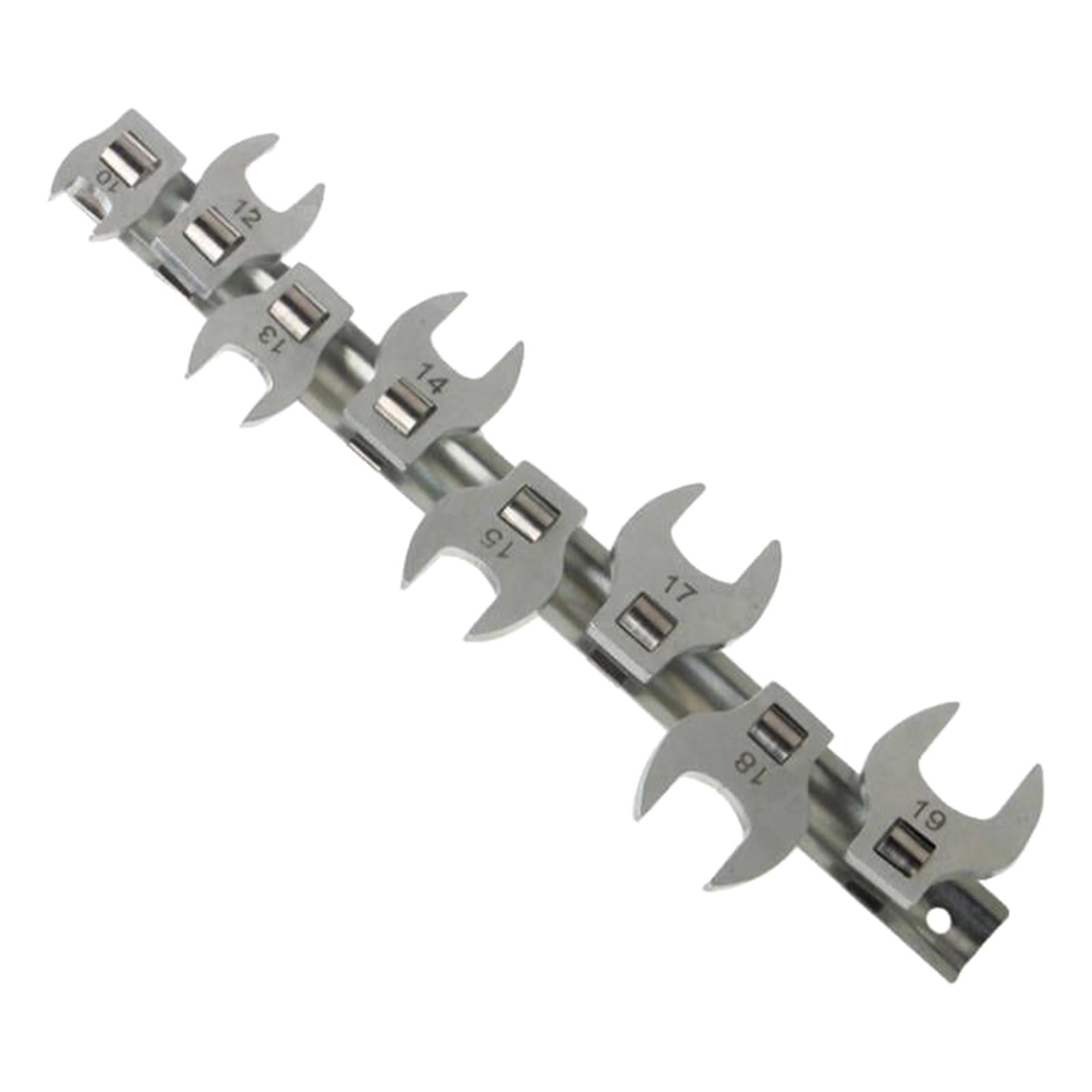 Magideal - Juego De Llaves De Pie Para Grifo Con Tuerca De Accionamiento De 8x 3/8 Pulgadas, Juego De Llaves De Extremo Abierto Para Áreas De Difícil Acceso, Her