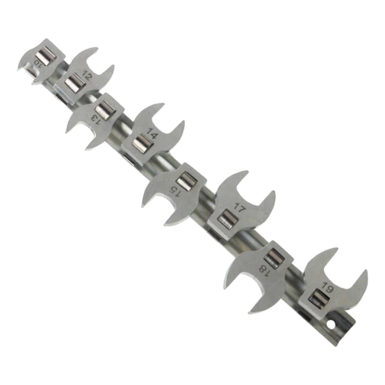 Magideal - Juego De Llaves De Pie Para Grifo Con Tuerca De Accionamiento De 8X 3/8 Pulgadas, Juego De Llaves De Extremo Abierto Para Áreas De Difícil Acceso, Her