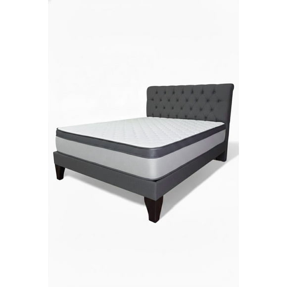 Cama King Plazas (Color) Europea Incluye Base+respaldo+colchon