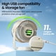 thumbnail image 5 of Ventilador de escritorio BURLAN, circulador de aire de 25 cm, 70 m³/h, 4000 mAh, recargable, 5 of 8