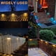 thumbnail image 2 of Luces solares para terraza Melunar, paquete de 6, LED impermeables, para exteriores, 2 of 6