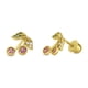 thumbnail image 1 of Aros de Cereza con Circones de Plata 925 enchapados en Oro 18k, 1 of 4