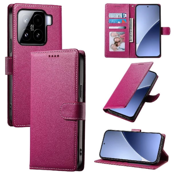 Funda para FOXDOCK Xiaomi 15– Cuero Premium, 3 ranuras para tarjetas, Protección contra impactos