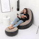 thumbnail image 2 of Sofa Inflable Puff Tumbona Con Reposa Pies Negro, 2 of 3