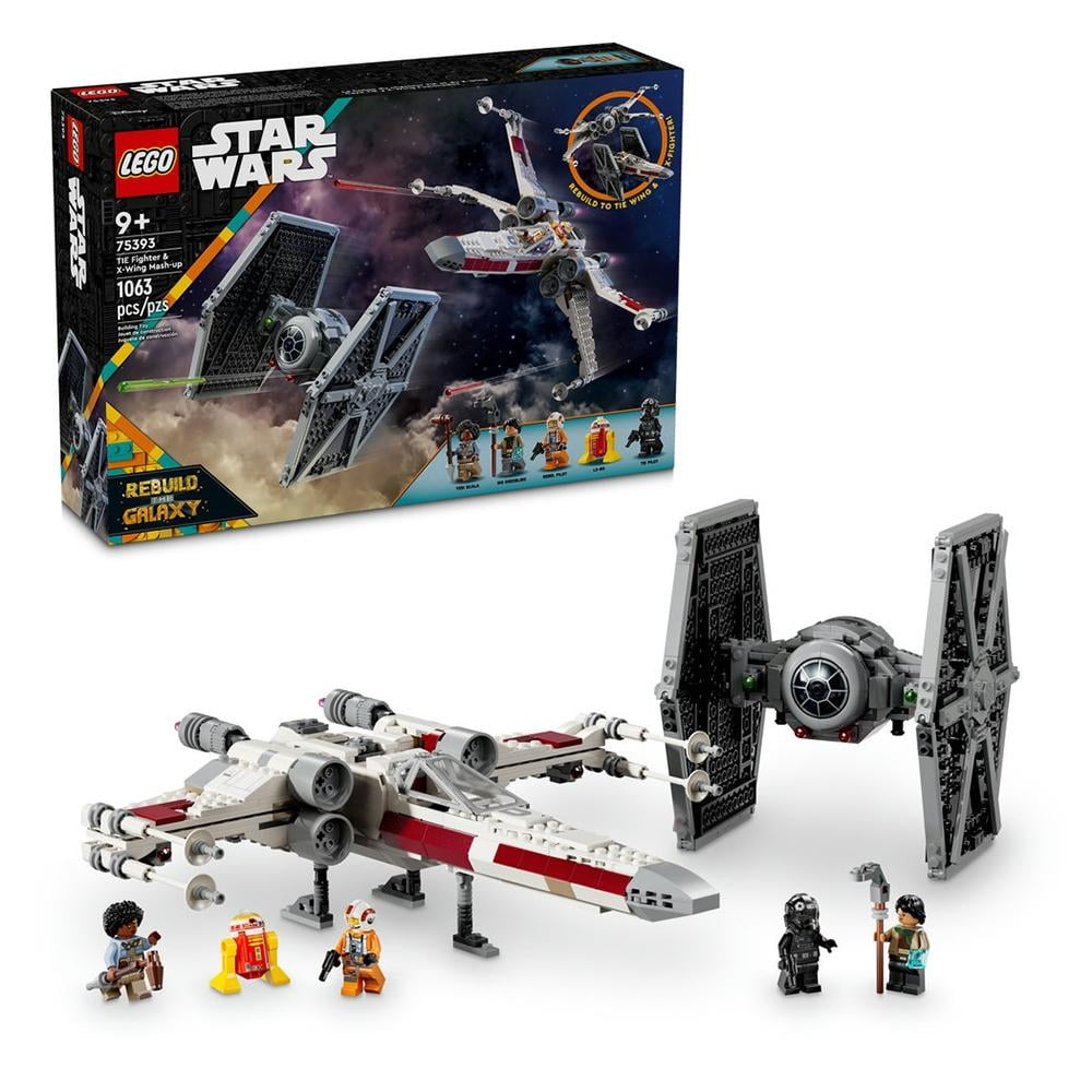 Set LEGO Star Wars Tm Caza TIE y Ala-X Fusionados 75393