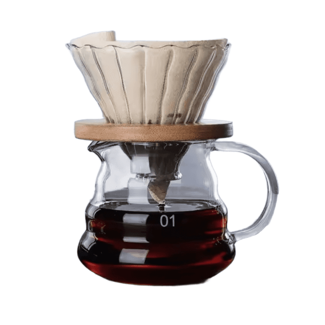 Impoplanet - Set Cafetera V60 300ml 2 Tazas