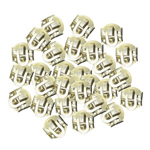 Magideal - 50 Piezas De Pestillos De Madera Duraderos, Cerraduras De Cerrojo, Hebillas De Decoración De Hardware Para Caja De Baratija, Gabinete, Muebles, Cajas , Oro