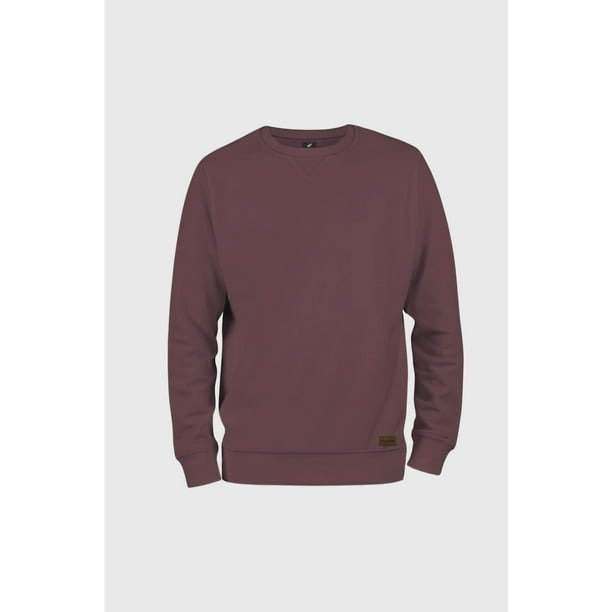 Polerón Crew Classic Burdeo Hombre Falcone