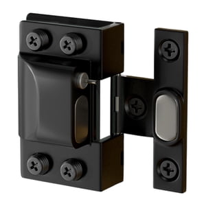 Magideal - Bisagra Hidráulica De Repuesto Para Puerta De Vidrio Pivotante Sin Marco, Multifuncional, Para Baño, Fácil Instalación, Herrajes De Acero Inoxidable Negro