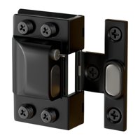 Magideal - Bisagra Hidráulica De Repuesto Para Puerta De Vidrio Pivotante Sin Marco, Multifuncional, Para Baño, Fácil Instalación, Herrajes De Acero Inoxidable Negro