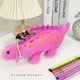 thumbnail image 3 of Kawaii Dinosaurs Plush Pencil Case - Perfect for School Supplies & Stationery!, 3 of 5