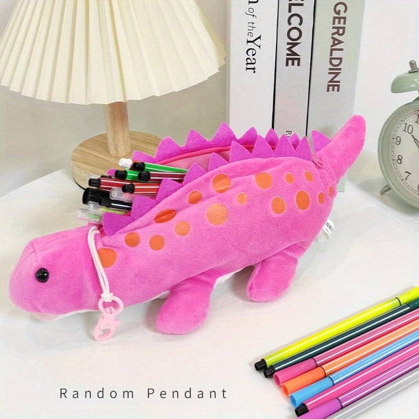 Kawaii Dinosaurs Plush Pencil Case - Perfect for School Supplies & Stationery!