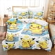 thumbnail image 1 of Pikachu Twin Bedding Set Cute Printed Cartoon Quilt Cover Duvet Cover Comforter Sets Queen 180x210cm Bed Sheets, 1 of 5
