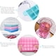 thumbnail image 2 of Bandejas para cubitos de hielo con tapa, paquete de 3 (rosa, azul y verde). Bandejas de silicona para cubitos de hielo flexibles y fáciles de liberar. 36 moldes para cubitos de hielo. Sin BPA., 2 of 8