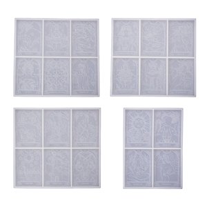 Magideal - De Silicona Para Cartas De Tarots, De Silicona Para Tarots Grandes, De Resina Epoxi Para Cartas De Tarots Diy, Juego, Decoración