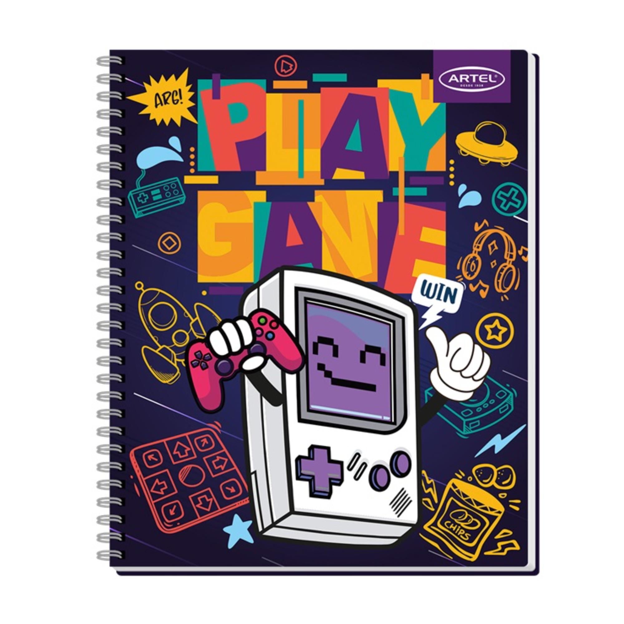 Cuaderno Univ 100h 7mm Gamers Artel
