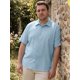 thumbnail image 4 of INSPIRE CHIC Camisas de Hombre Grandes y Altas de Manga Corta con Botones para la Playa Verano Camisa Casual 5XL Azul, 4 of 5
