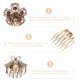 thumbnail image 4 of 5 peinetas para el pelo para mujer, estilo retro dorado, decorativas para novias y bodas., 4 of 8