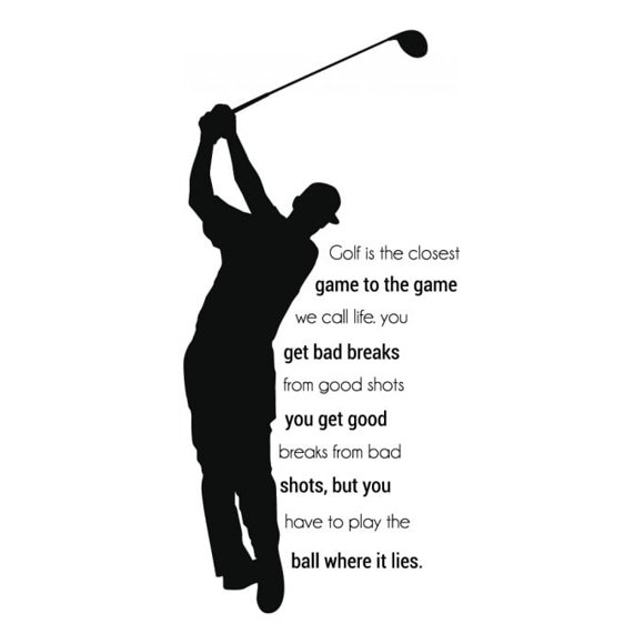 Decomural The Game We Call Life Golf WS-43069