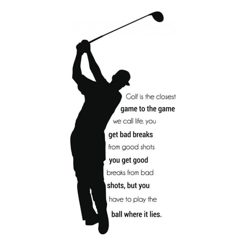 Rienda Libre Graphics - Decomural The Game We Call Life Golf Ws-43069