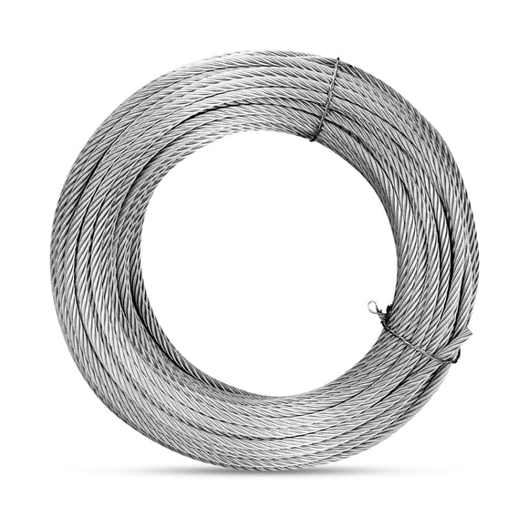 Cable de acero inoxidable Mariocsa de 3/16 pulgadas, 150 pies, 7X19 hilos