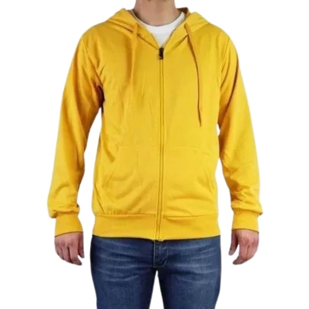 Poleron Algodón Hombre Primavera Verano Cierre Colores Mu54