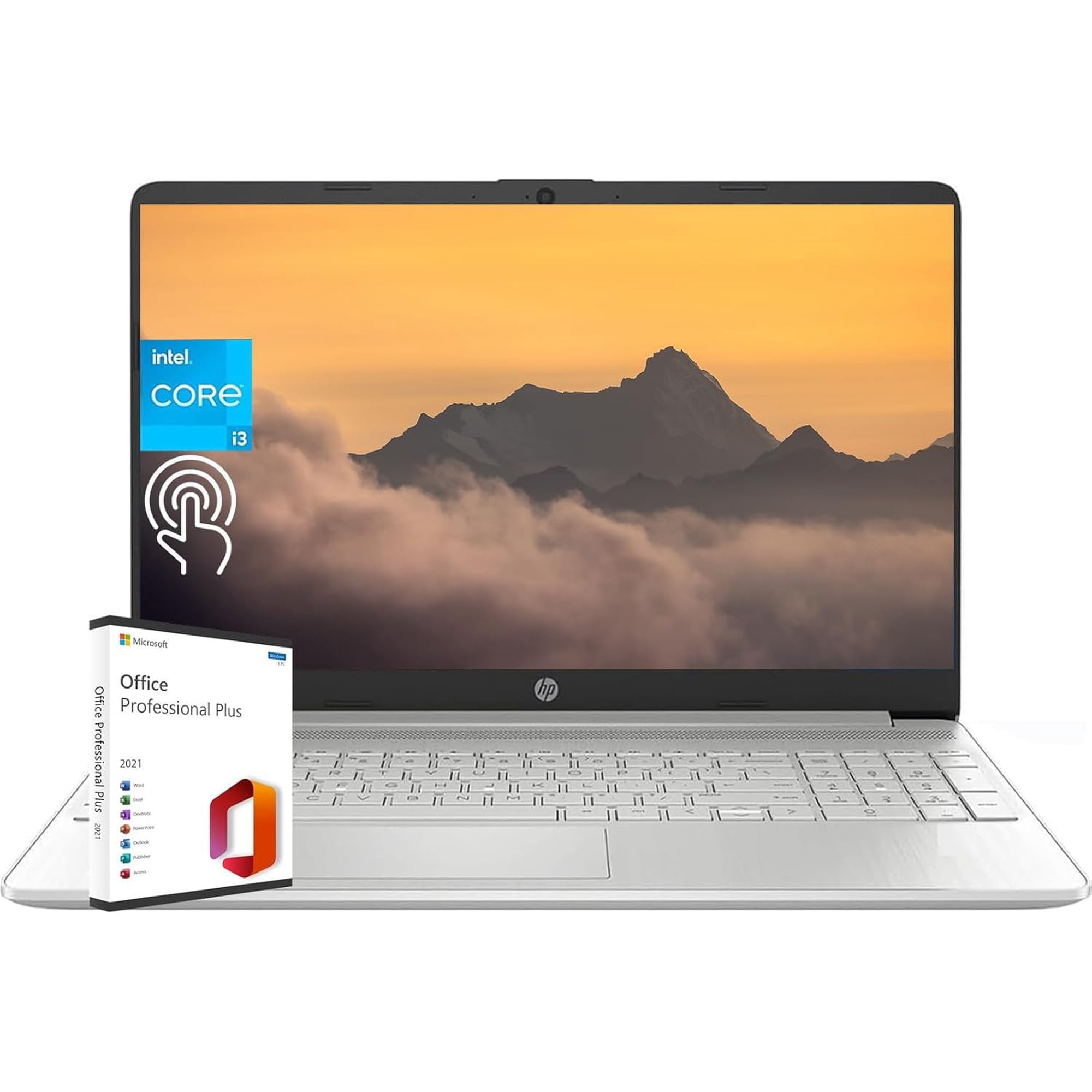 Laptop Hp Para Empresas Y Estudiantes 15.6 Hd Touch De 16 Gb/512 Gb