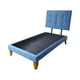 thumbnail image 2 of Cama De Plaza Felpa Azul Jeans, 2 of 3