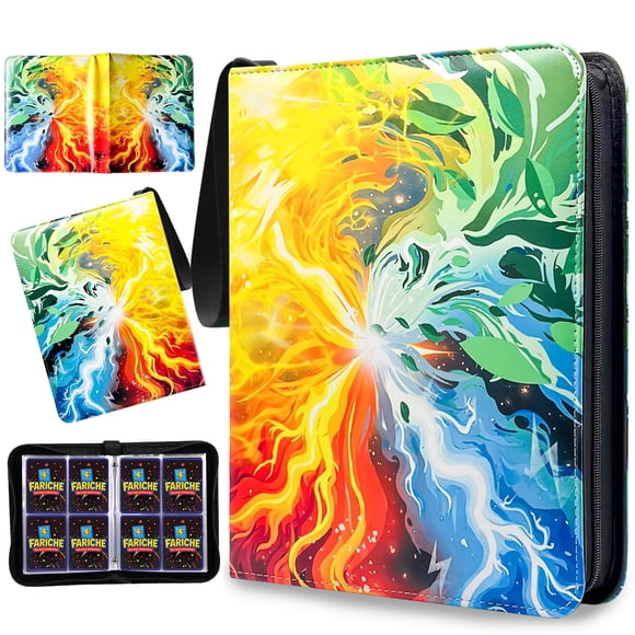 Álbum para cartas coleccionables FARICHE de 4 bolsillos para 400 cartas