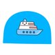 thumbnail image 2 of Nadar Ni?os Ba?arse Nadar Sombrero Ni?a Ni?o Estampado Animal Barco Azul, 2 of 5