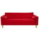 thumbnail image 1 of Sofa Retro 3cg Felpa 01 Rojo, 1 of 6