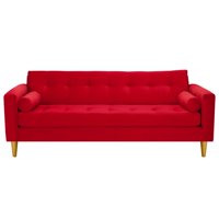 Bodevir - Sofa Retro 3Cg Felpa 01 Rojo