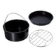 thumbnail image 4 of 3 Accesorios Para Freidora De Aire De Acero Inoxidable, Bandeja Para Pizza Para Barbacoa, Cocina Para Hornear, 8 Pulgadas, 4 of 5