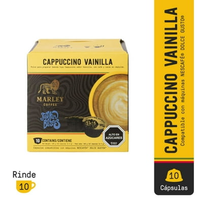 Capsulas Talk In Blues Cappuccino Vainilla Compatible Con Dolce Gusto 10 Un Marley Coffee