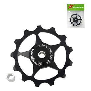 Genérica - Roldana Pata Desviador Trasero 11T 13T 6Mm Bicicleta Polea Negro