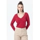 thumbnail image 1 of Polera Mujer Detalle Encaje Rojo, 1 of 4