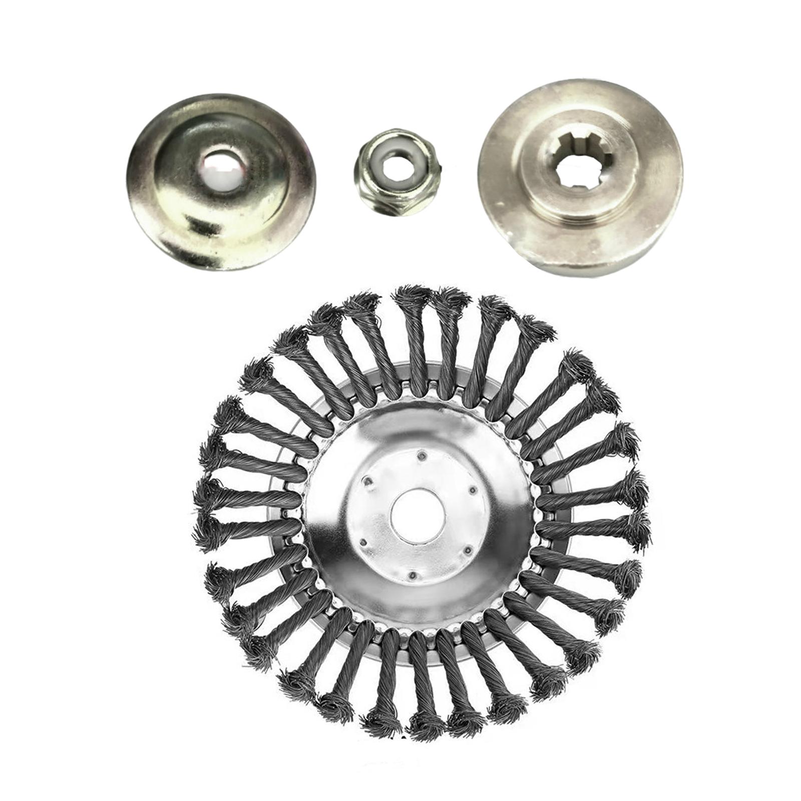 Ioensy - Cepillo Giratorio De Alambre, Cabezal De Corte, Alambre De Acero Giratorio, Cabezal De Cepillo Para Malas Hierbas Para Pavimentación, 10 Pulgadas, Otros 3 Kits