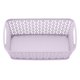 thumbnail image 3 of Whitmor Bolsa Tote Rectangular de Resina, con Diseño de Punto de Cadena, Lila, Elegante y Duradera para Uso Diario, Compras y Organización, Pack de 6, 3 of 5