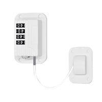 Magideal - Combinación De Cerradura De Refrigerador Codificada, Niños De Nevera, Cerraduras De Ventana De Gabinete Para Niños, Cerradura Con Fuerte , Blanco