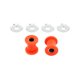 thumbnail image 2 of Kit De Bujes Elevadores De Manillar, Piezas De Reparación Premium Para Flht, Color Naranja Y Plateado, 2 of 5