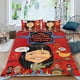 thumbnail image 2 of La Compañía Eléctrica Conjunto de sábanas temático, trío de piezas, cómodo y amigable con la piel, diseño único, regalo de decoración para el hogar para familiares, amigos y fans,140cm *210cm, 2 of 6