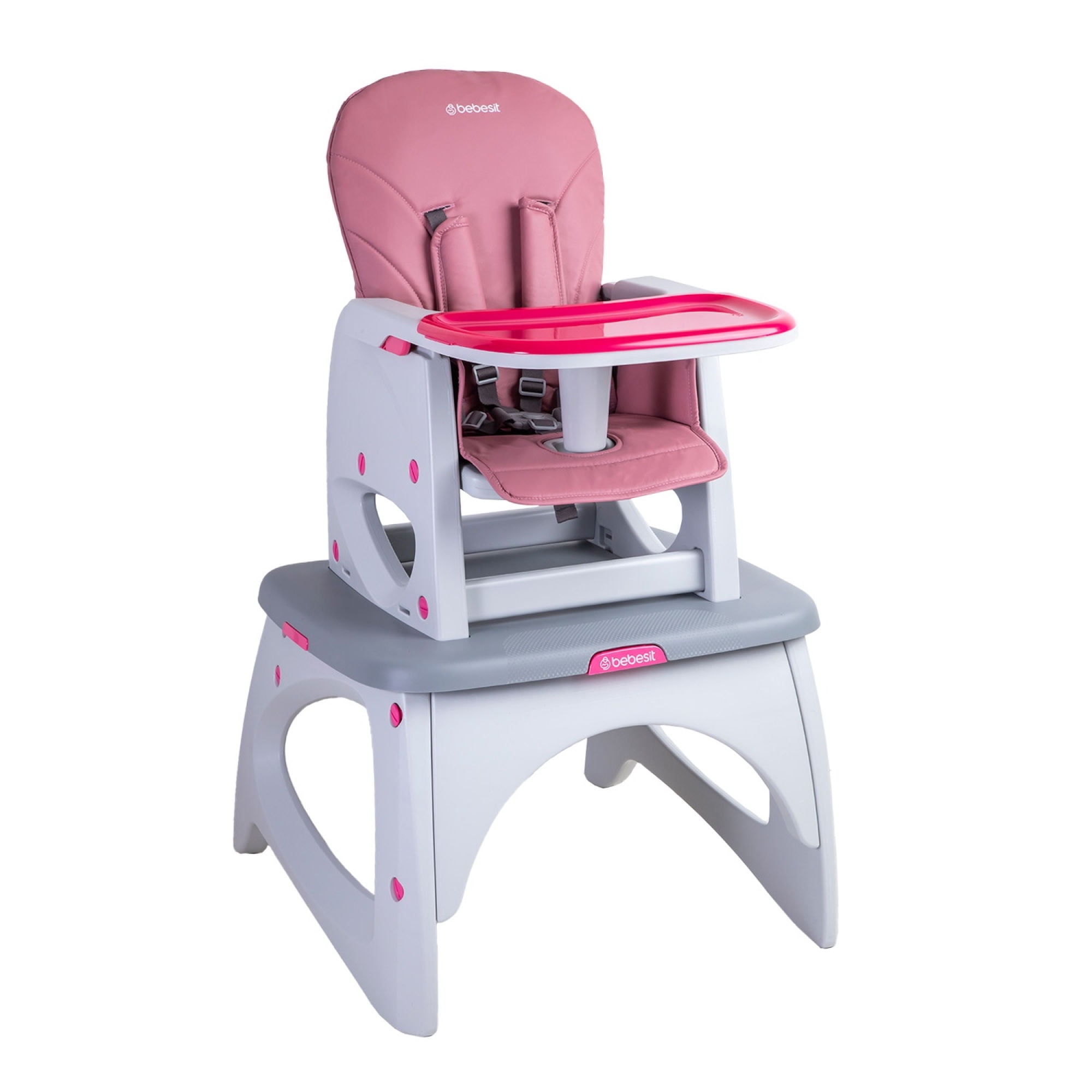 Silla De Comer Eat&Swing Rosa