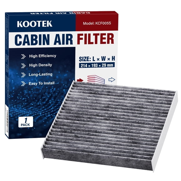 Filtro de aire de cabina Kootek con carbón activado para Toyota
