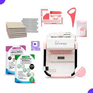 Silhouette - Kit Cinch Rosa + Papel + Reglas De Encuadernar + Planner