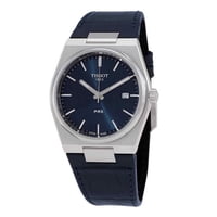 Reloj Tissot T-Classic Prx Leather Strap Blue Dial Quartz T137.410.16.041.00 100M Men'S Watch