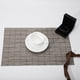 thumbnail image 1 of XmhyTop Juego de 6 Manteletes Individuales para Mesa, Hechos de PVC Resistente, Antideslizantes y Termorresistentes, Ideal para Hogares, Restaurantes y Cocinas, Estilo K, 45*30cm, Gris, 1 of 4